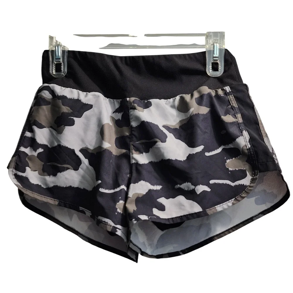 Mono B Camo Running Shorts Athletic‎ Workout Activewear Shorts Small